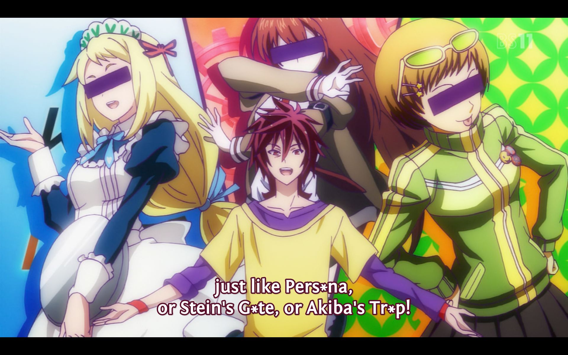 Some of the parodies in this anime.